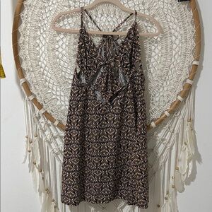 Sexy Chic Patterned Backless Dress